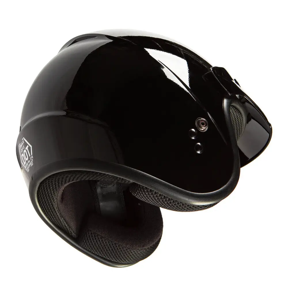GMAX OF-2Y Youth Open-Face Helmet Black