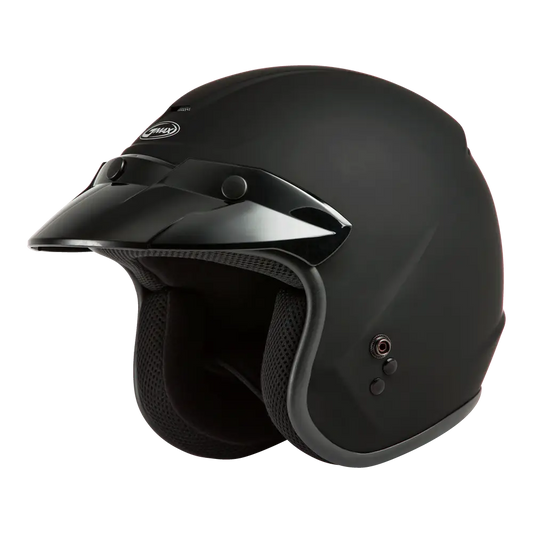 GMAX OF-2Y Youth Open-Face Helmet Matte Black