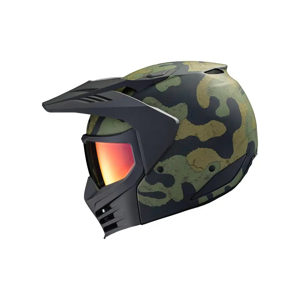 Icon Elsinore Magnacross Helmet Green