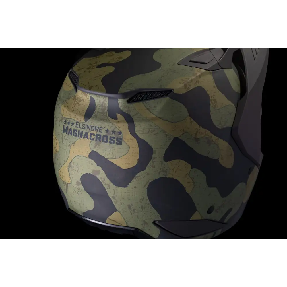 Icon Elsinore Magnacross Helmet Green