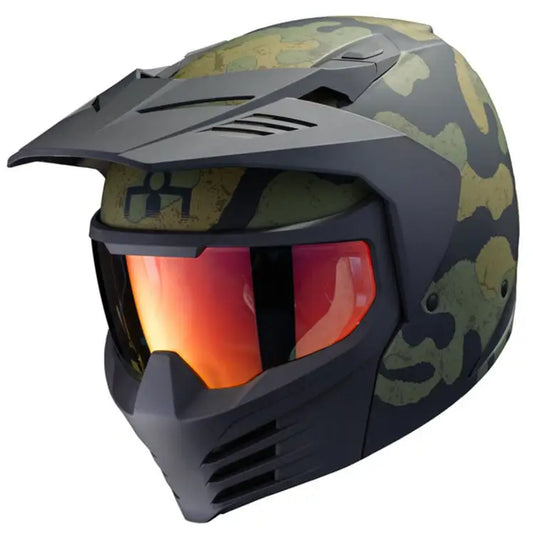 Icon Elsinore Magnacross Helmet Green