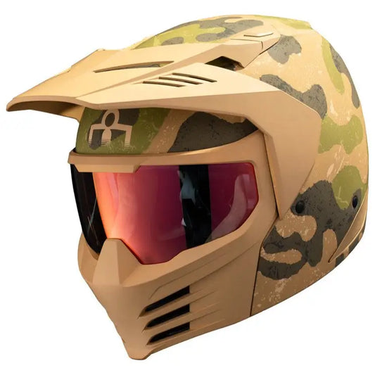 Icon Elsinore Magnacross Helmet Tan