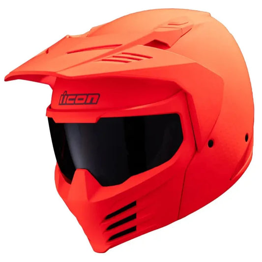 Icon Elsinore Monotype Helmet Red - XS - Helmet