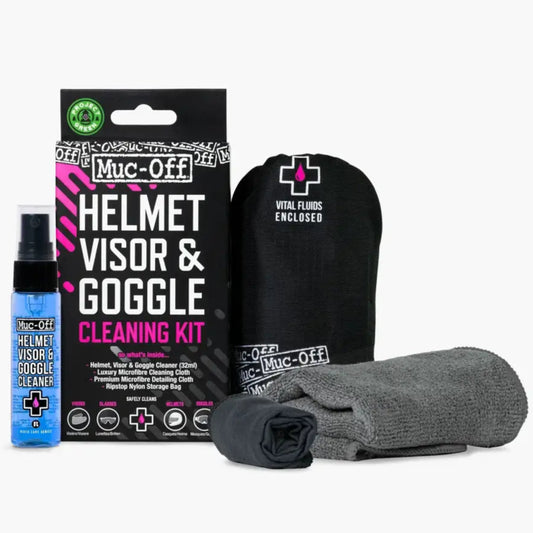 MUC-OFF Visor Lens & Goggle Cleaning Kit - Helmet Cleaner