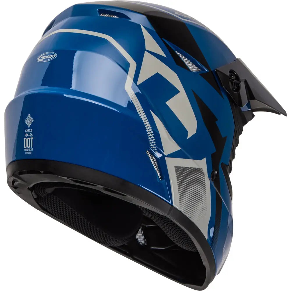 MX-46Y Compound Off-Road Youth Helmet Blue/Black/Grey