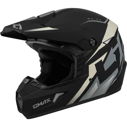 MX-46Y Compound Off-Road Youth Helmet Matte Black/Grey/White - 72-6714YS