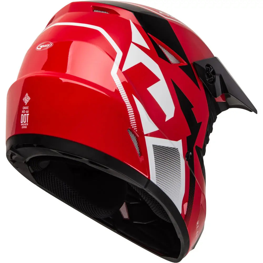 MX-46Y Compound Off-Road Youth Helmet Red/Black/White