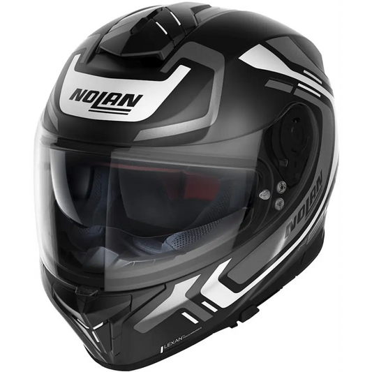 Nolan N80-8 Ally N-COM Flat Black/White Helmet - S - Helmet
