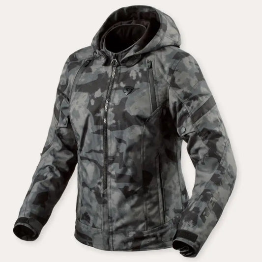 REV’IT! Flare 3 H2O Women’s Jacket Camo Dark Grey - Jacket