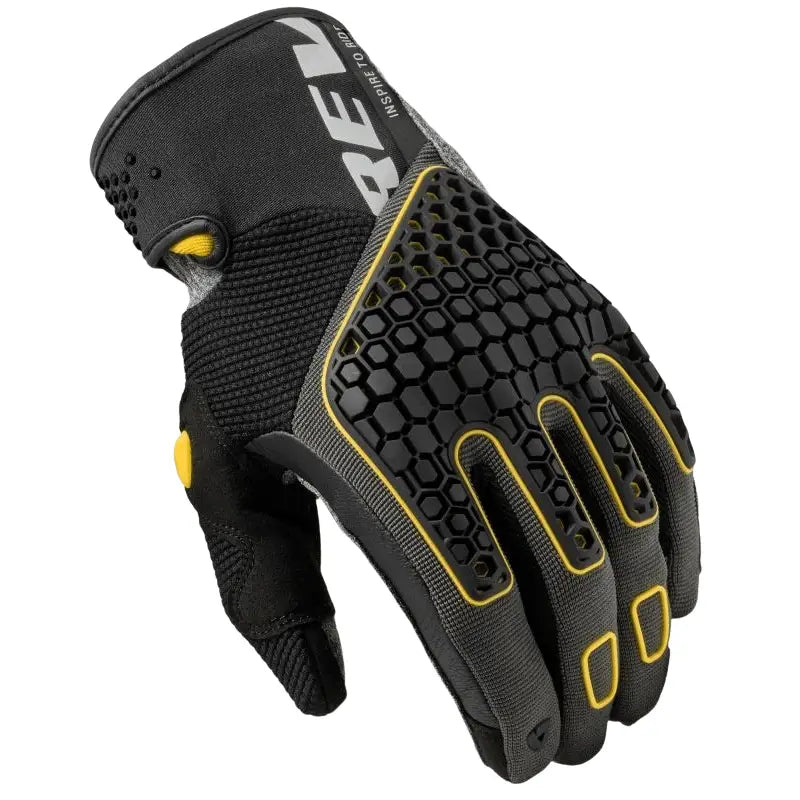 REV’IT! Mangrove 2 Gloves Black/Ocher Yellow