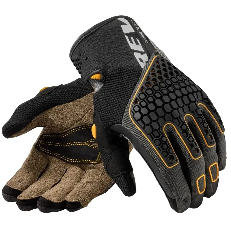 REV’IT! Mangrove 2 Gloves Black/Ocher Yellow