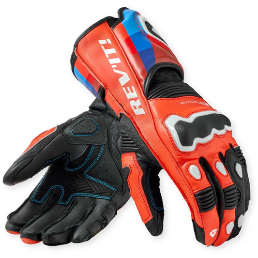 REV’IT! Quantum 3 Gloves Neon Red/Blue