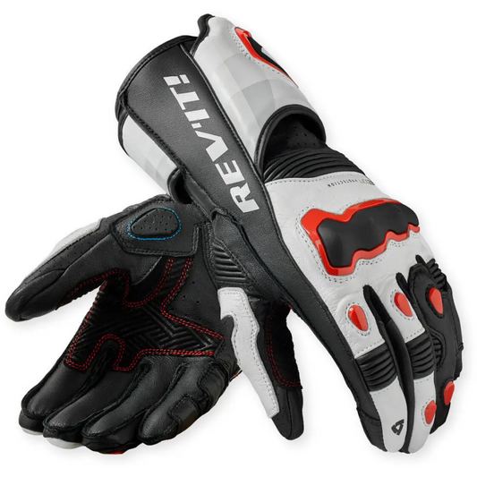REV’IT! Quantum 3 Gloves White/Neon Red