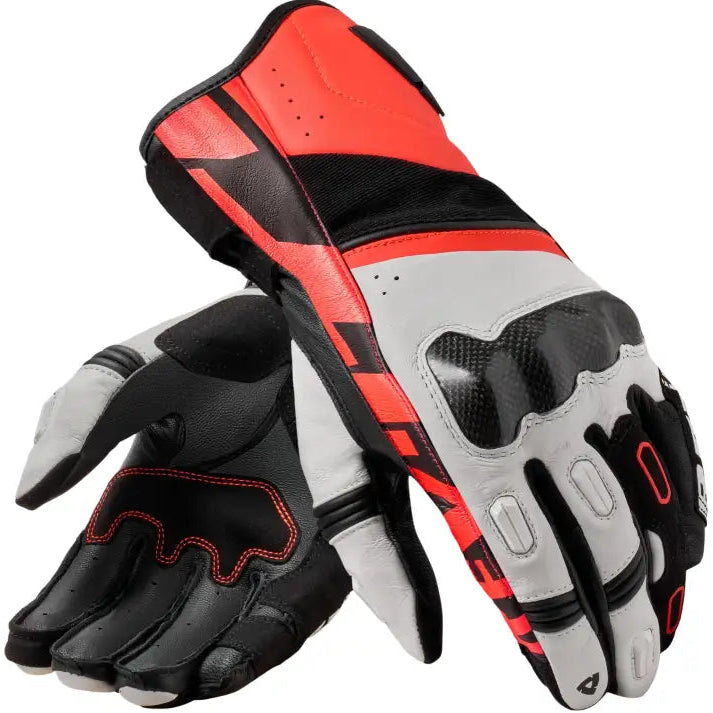 REV’IT! RSR 5 Gloves White/Neon Red