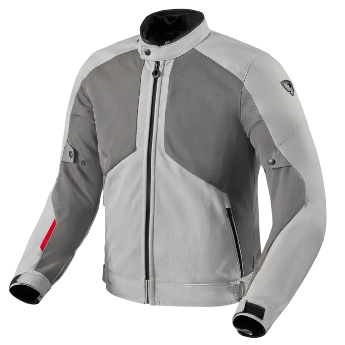 REV’IT! Torque 3 H2O Jacket Light Grey/Red