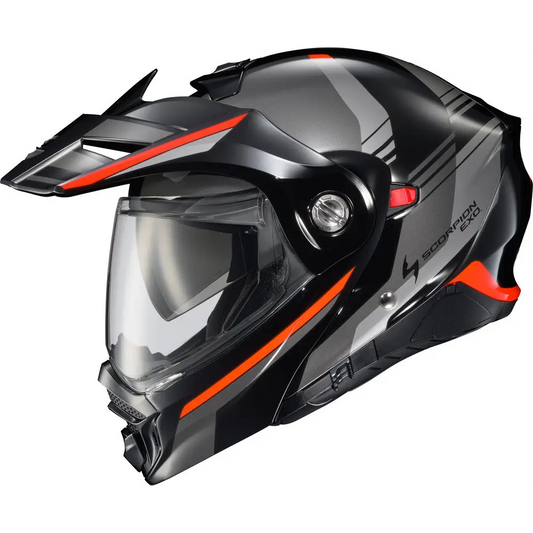 Scorpion EXO-AT960 Monk Helmet Black/Red - Helmet