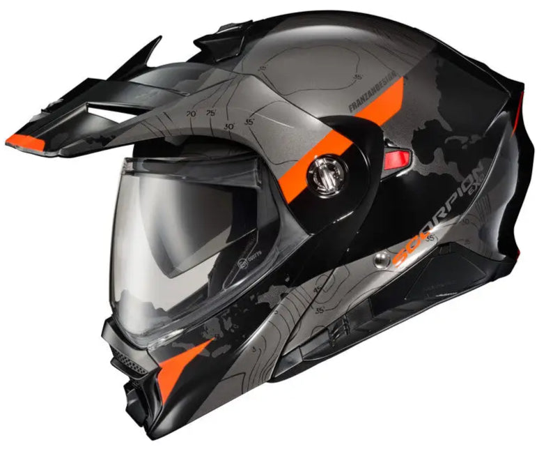 Scorpion EXO-AT960 Topographic Helmet Black/Orange