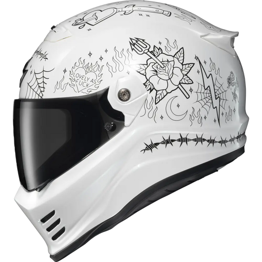 Scorpion EXO Covert FX The Litas 2 Helmet White
