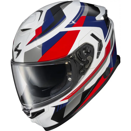 Scorpion EXO-Eclipse Helmet Lunar White/Red/Blue