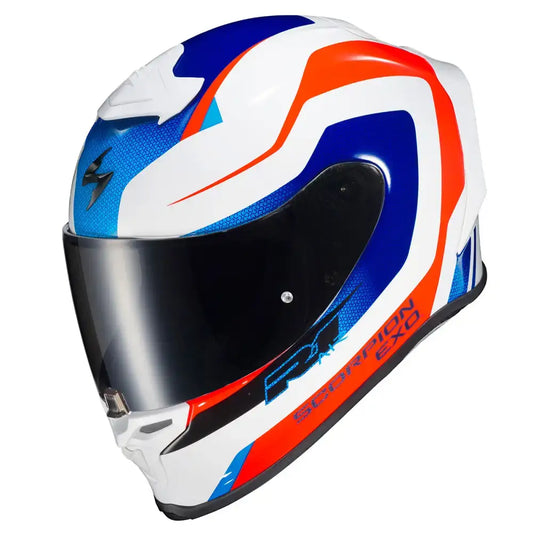 Scorpion EXO-R1 Air Hive Helmet Red/White/Blue