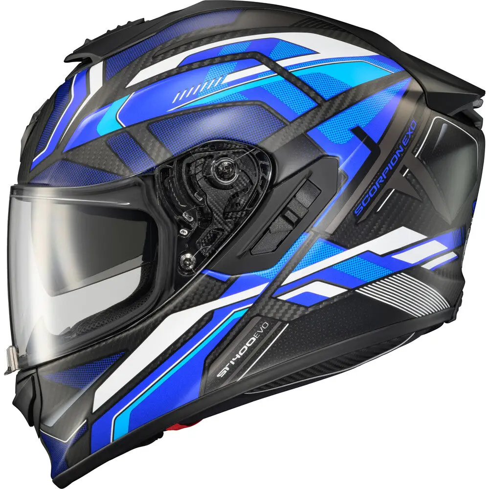 Scorpion EXO-ST1400 EVO Carbon Hex Helmet Matte Blue