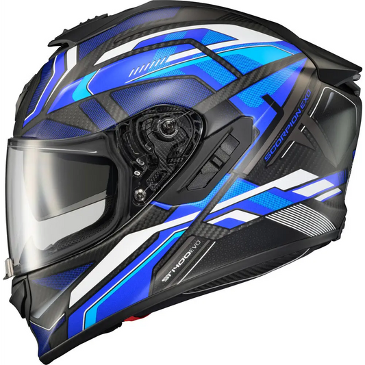 Scorpion EXO-ST1400 EVO Carbon Hex Helmet Matte Blue