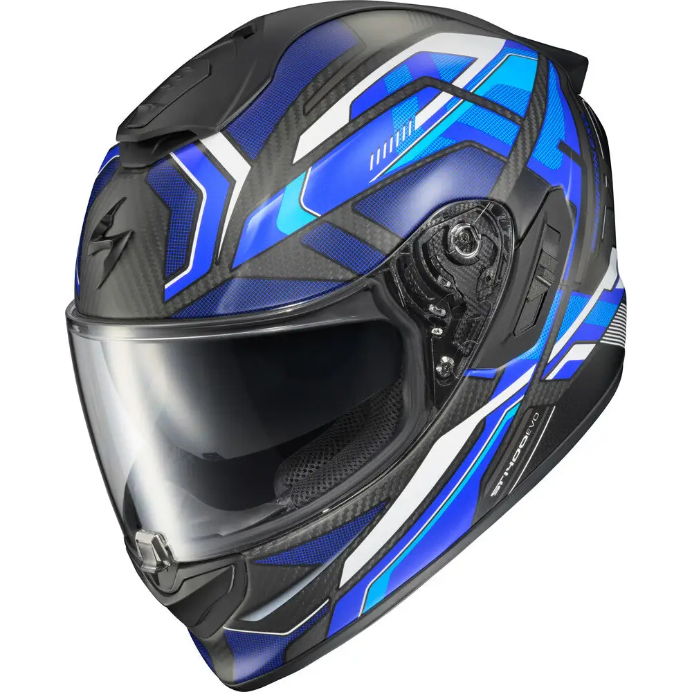 Scorpion EXO-ST1400 EVO Carbon Hex Helmet Matte Blue