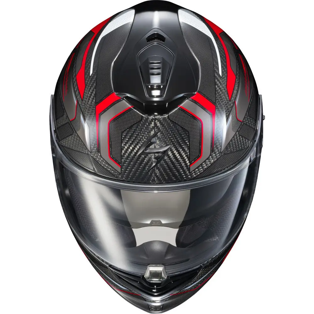 Scorpion EXO-ST1400 EVO Carbon Hex Helmet Red
