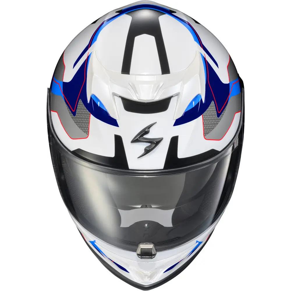 Scorpion EXO-T520 Zuse Helmet White/Blue