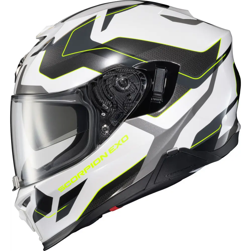 Scorpion EXO-T520 Zuse Helmet White/Hi-Viz