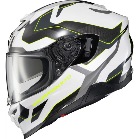 Scorpion EXO-T520 Zuse Helmet White/Hi-Viz